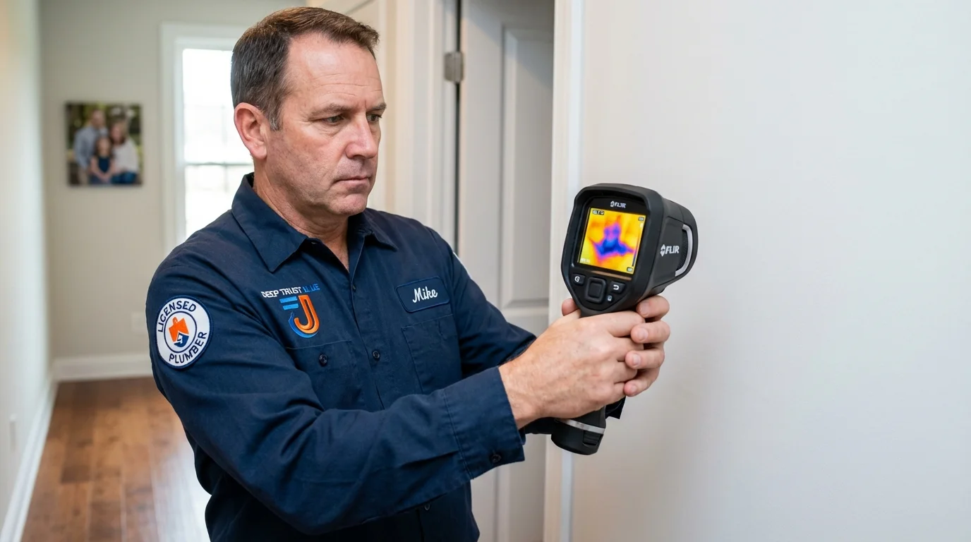 Thermal imaging leak detection by Johns Plumbing LLC in Roebuck